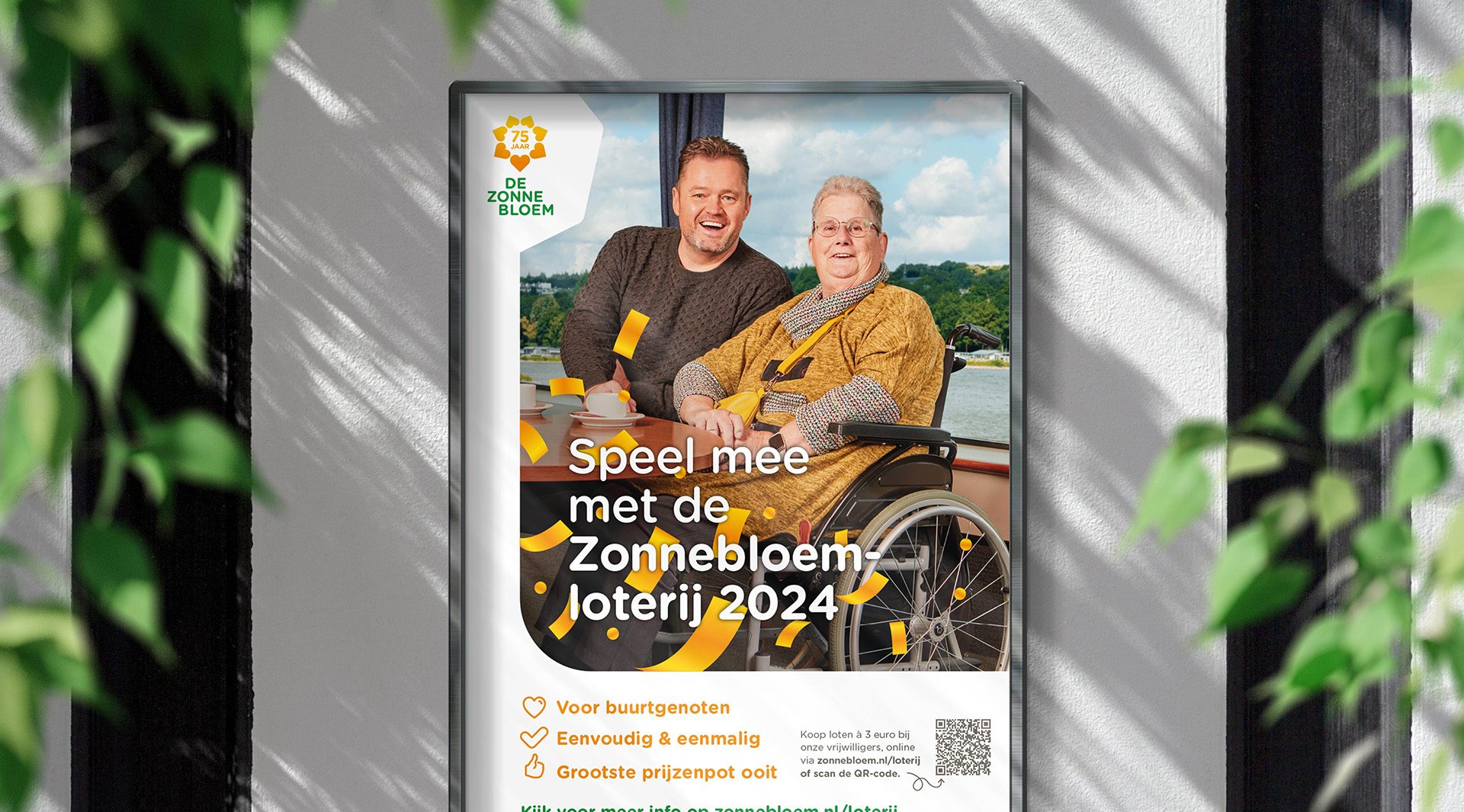 De Zonnebloem bestaat 75 jaar! Daarom heeft Fortelle dit jaar invulling gegeven aan de Zonnebloemloterij. Van design tot realisatie.